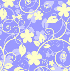 violet floral pattern