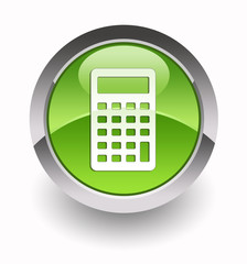 Calculator glossy icon