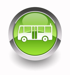 Bus glossy icon © Vanessa