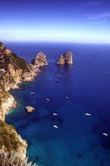 Capri i faraglioni