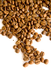 Coffee beans background