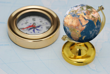 Compass and earth