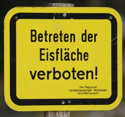 Hinweisschild