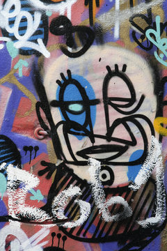 Portrait graffitis
