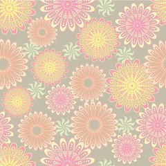 Seamless flower pattern background