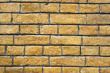 Yellow brick wall