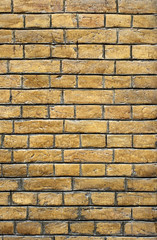 Yellow brick wall