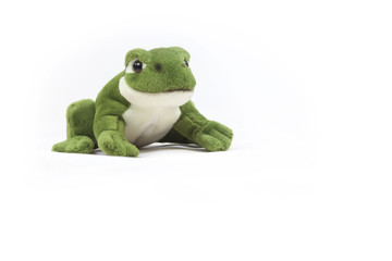grenouille en peluche