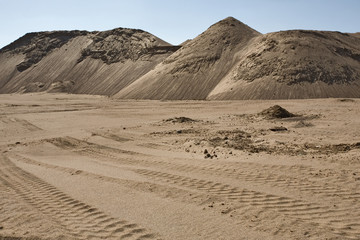 Fototapeta na wymiar SITE wydobycia piasku