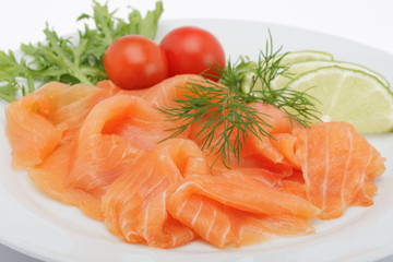 Räucherlachs mit Limetten