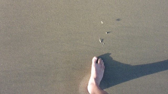 marcher dans le sable