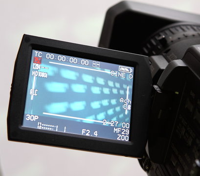 display of an full HD camcorder
