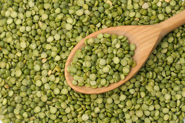 Split green peas background