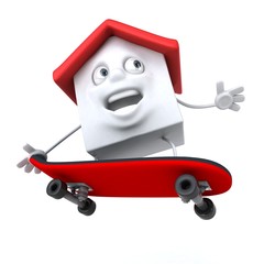 Maison en skateboard