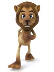 Naklejka premium Lion