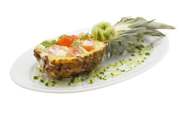 restaurant menu: seafoods dish