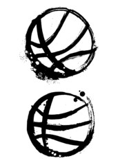 grunge basketball vector