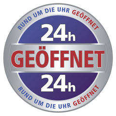Geöffnet 24h - Rund um die Uhr geöffnet