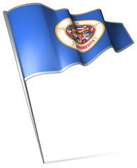 Flag pin - Minnesota (USA)