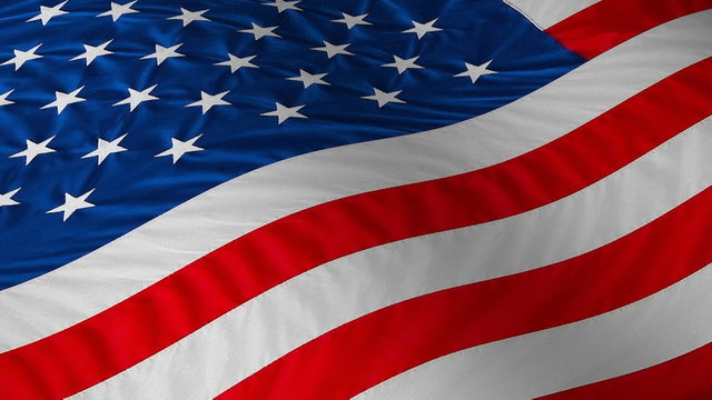 US flag waving - based on Hi-res photograph