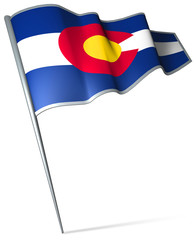 Flag pin - Colorado (USA)