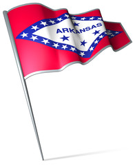 Flag pin - Arkansas (USA)