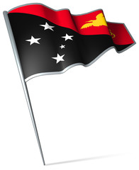 Flag pin - Papua New Guinea