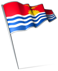 Flag pin - Kiribati
