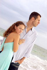 Fototapeta premium beautiful dramatic image of young couple