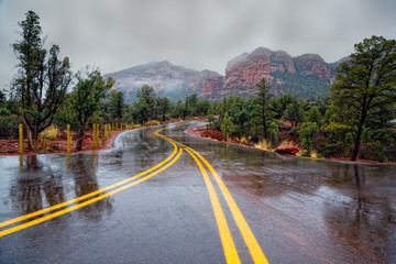 Road through Red Rocks