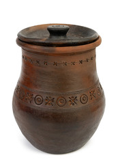 Clay earthenware pot