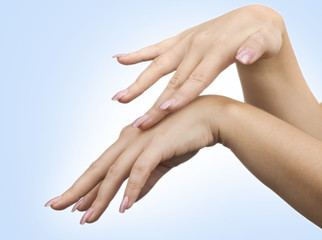woman's hand isolated