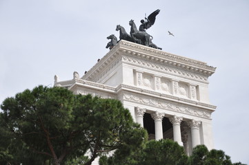 Fototapeta na wymiar Nationaldenkmal Vittorio Emanuele in Rom