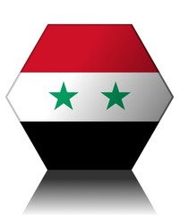 syrie drapeau hexagone syria flag