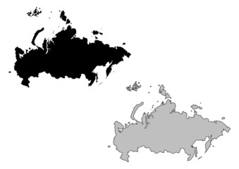 Russia vector map