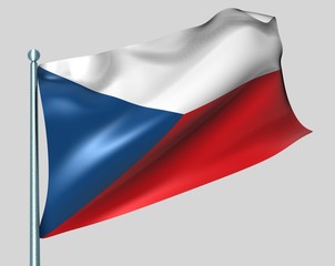 Nationalflagge Tschechien