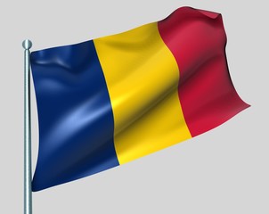 Nationalflagge Tschad