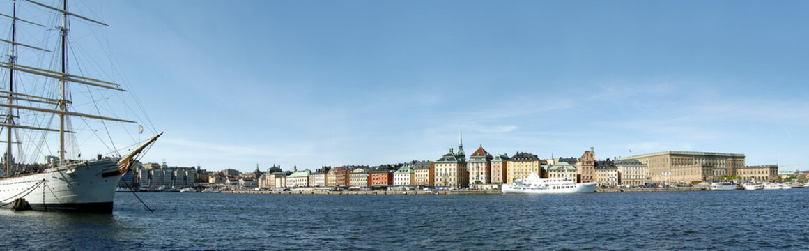 Panorama von Stockholm Gamla Stan