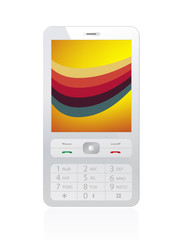 white mobile phone