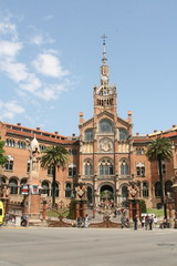 Fototapeta na wymiar Hopital de la santa Creu i sant Pau Barcelone