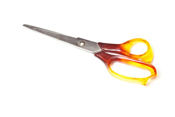 scissors isolated on a white studio background.