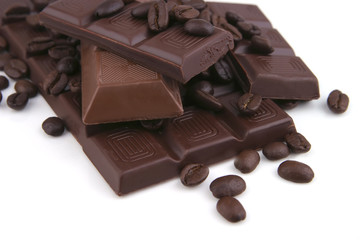 dark and milky chocolate bar