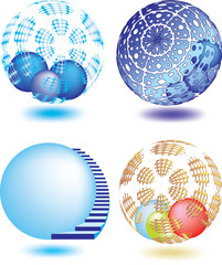 Vector illustration of abstract sphere