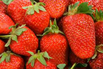 Closeup of strawberries