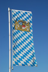 Bayrische Flagge Fahne Freistaat Bayern