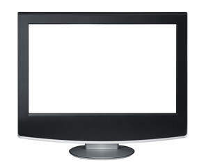 TV isolated on white