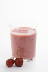 a delicious cherry milkshake
