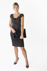 Businesswoman with laptop computer