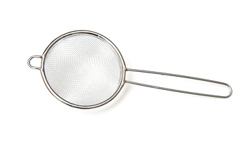 Tea strainer  isolated on a white studio background.