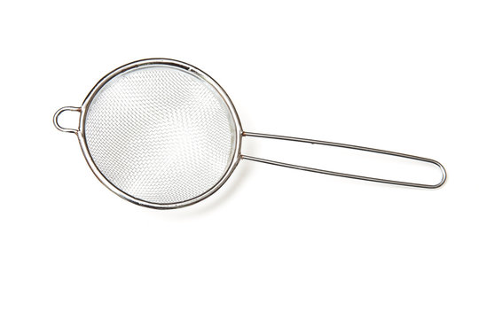 Tea strainer  isolated on a white studio background.